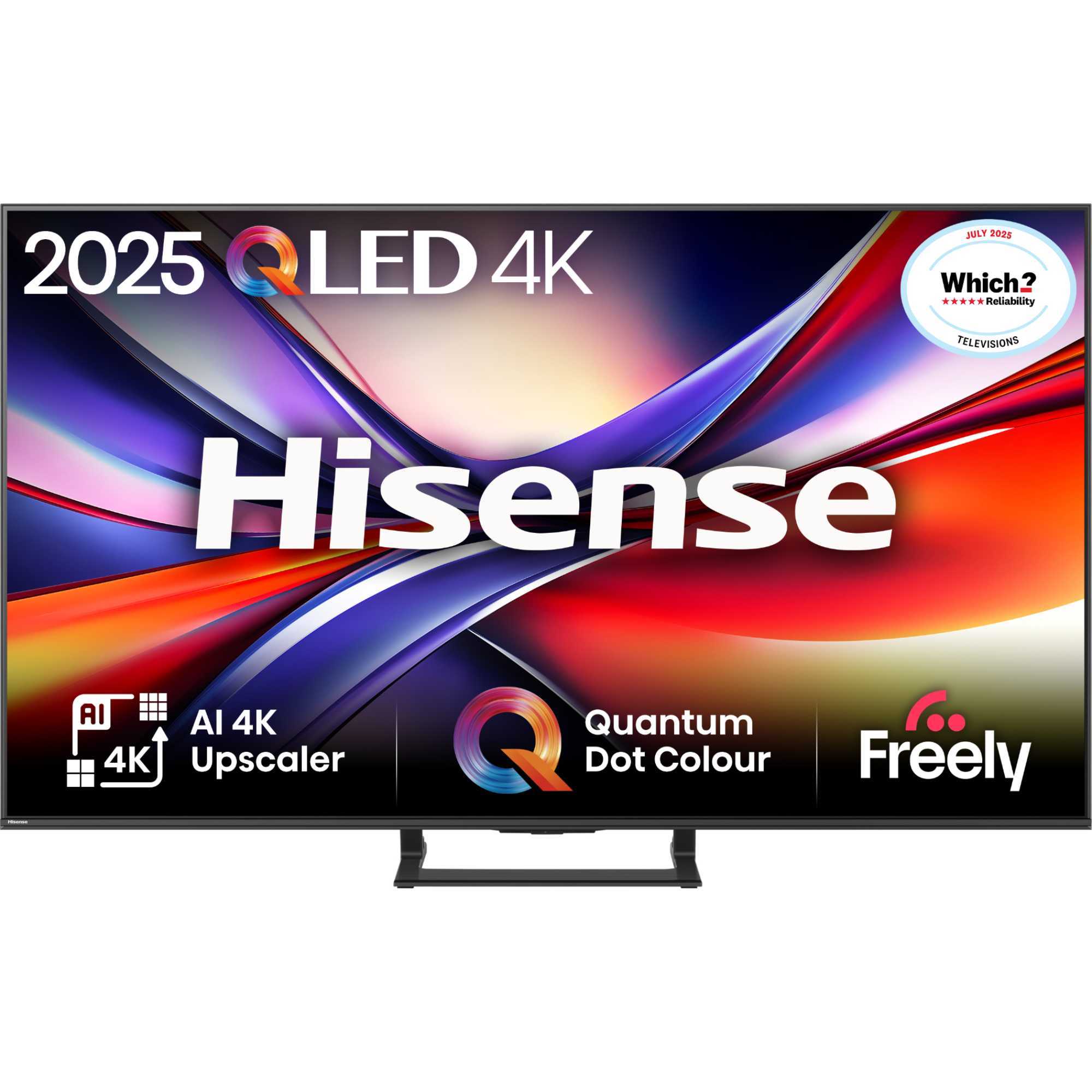 A7QTUK 65" QLED Smart AI TV with Freely - 65A7QTUK